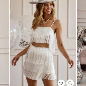 12th Tribe Gatsby Fringe Skirt Only